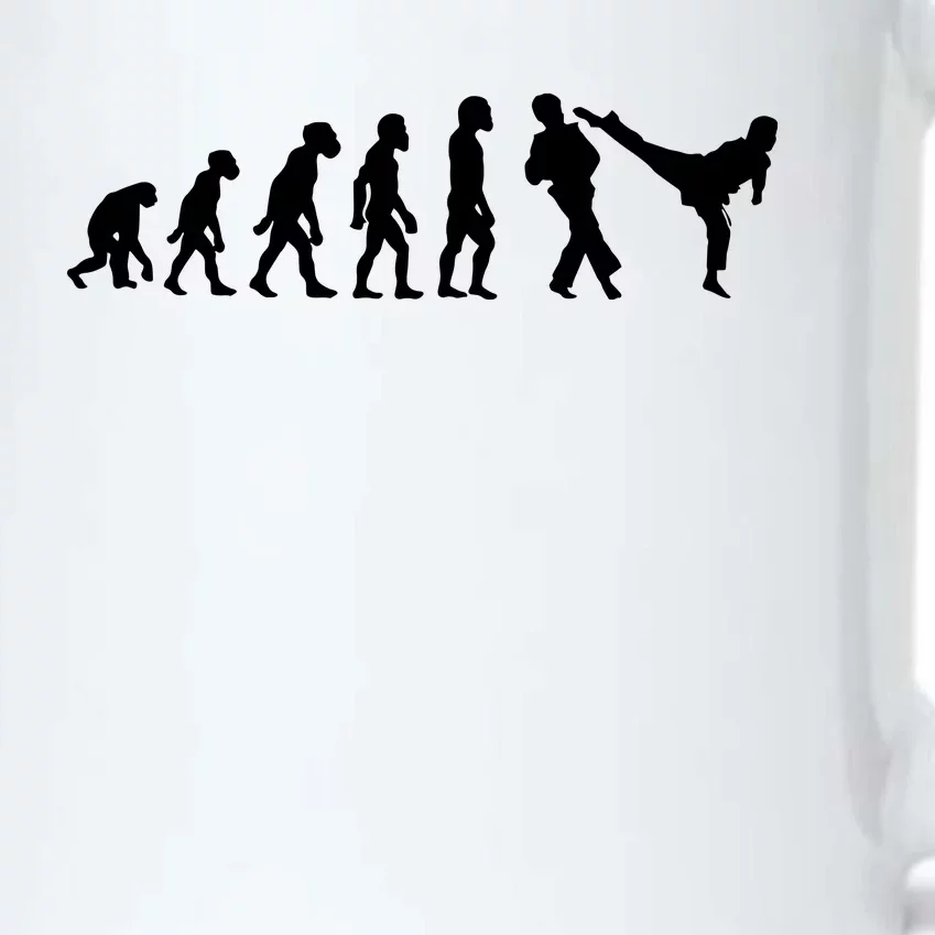 Funny Human Taekwondo Fighter Evolution Korean Sparring Black Color Changing Mug