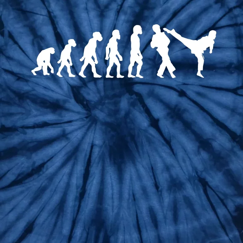 Funny Human Taekwondo Fighter Evolution Korean Sparring Tie-Dye T-Shirt