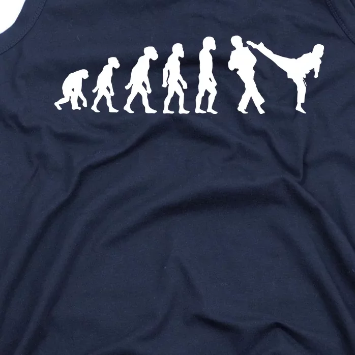 Funny Human Taekwondo Fighter Evolution Korean Sparring Tank Top