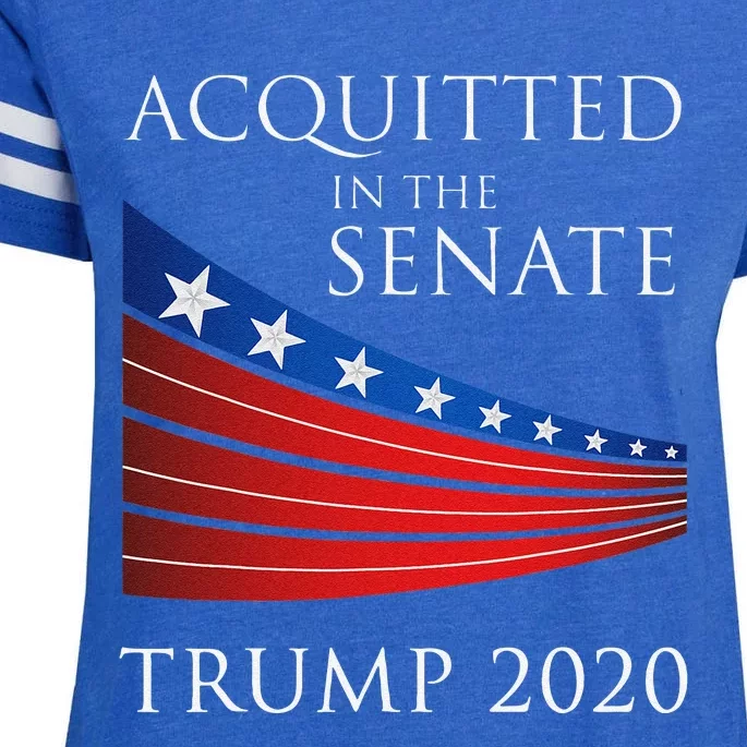 Funny How Trump 2020 Will Be Acquitted In The Senate Gift Enza Ladies Jersey Football T-Shirt