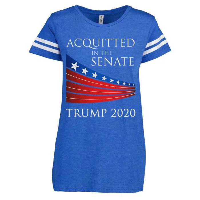 Funny How Trump 2020 Will Be Acquitted In The Senate Gift Enza Ladies Jersey Football T-Shirt