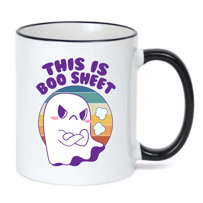 Funny Halloween This Is Boo Sheet Cute Ghost Black Color Changing Mug