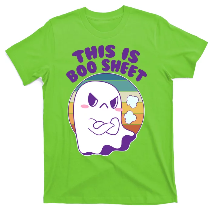 Funny Halloween This Is Boo Sheet Cute Ghost T-Shirt