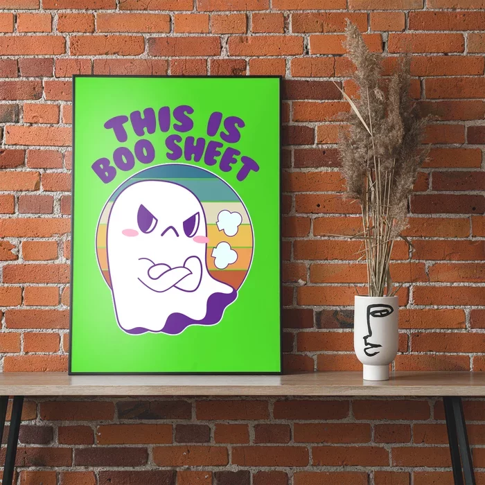 Funny Halloween This Is Boo Sheet Cute Ghost Poster