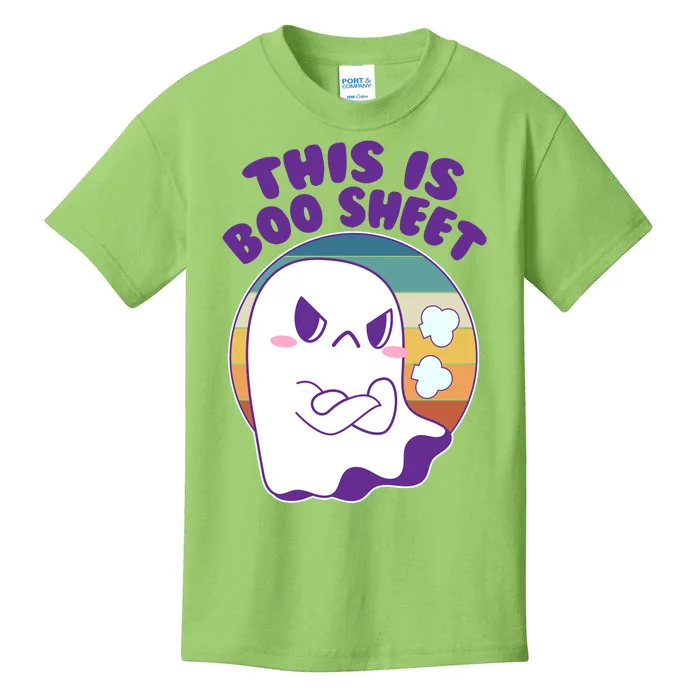 Funny Halloween This Is Boo Sheet Cute Ghost Kids T-Shirt