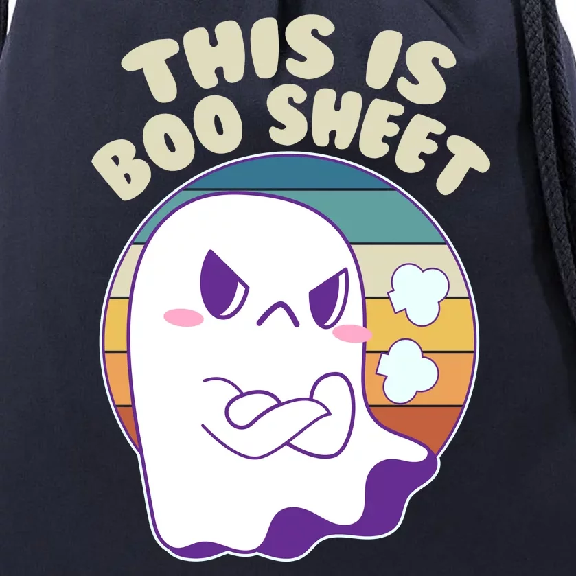 Funny Halloween This Is Boo Sheet Cute Ghost Drawstring Bag