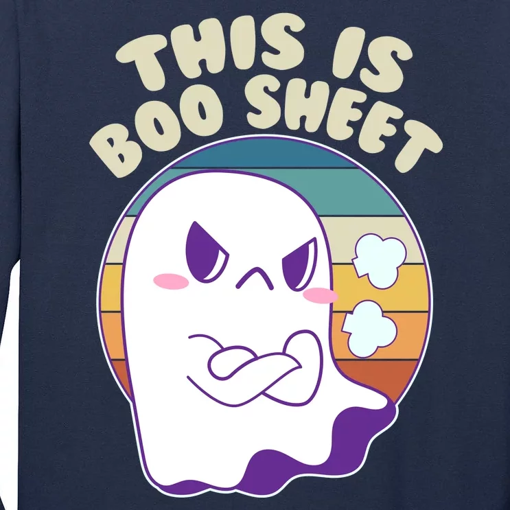 Funny Halloween This Is Boo Sheet Cute Ghost Tall Long Sleeve T-Shirt