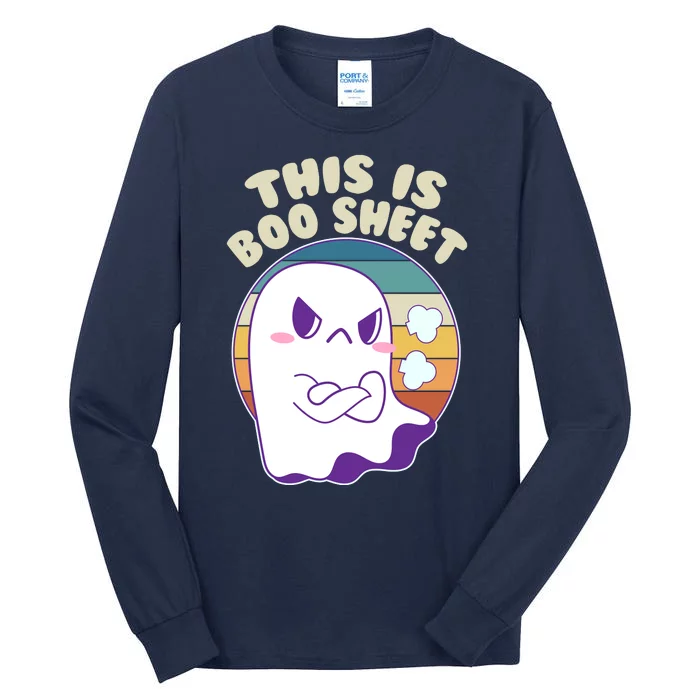 Funny Halloween This Is Boo Sheet Cute Ghost Tall Long Sleeve T-Shirt