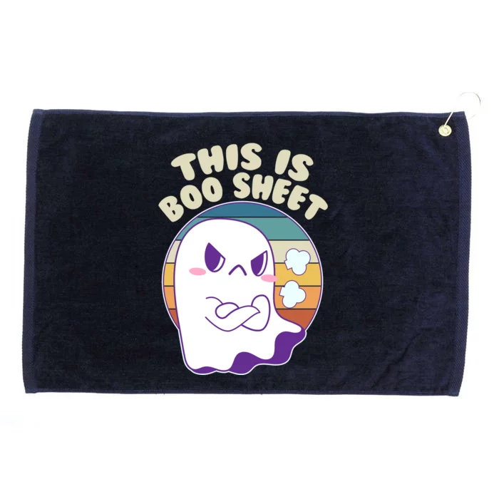 Funny Halloween This Is Boo Sheet Cute Ghost Grommeted Golf Towel