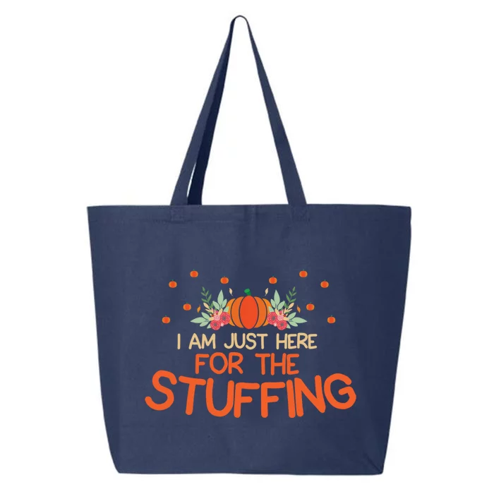 Funny Happy Thanksgiving Turkey Pumpkin Pie Autumn Cool Gift 25L Jumbo Tote