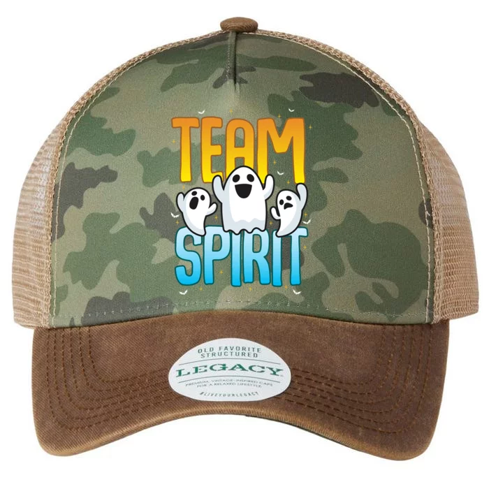 Funny Halloween Team Spirit Ghosts Gift Legacy Tie Dye Trucker Hat