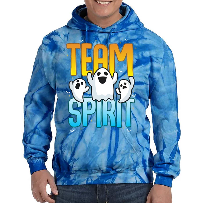 Funny Halloween Team Spirit Ghosts Gift Tie Dye Hoodie