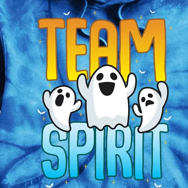 Funny Halloween Team Spirit Ghosts Gift Tie Dye Hoodie