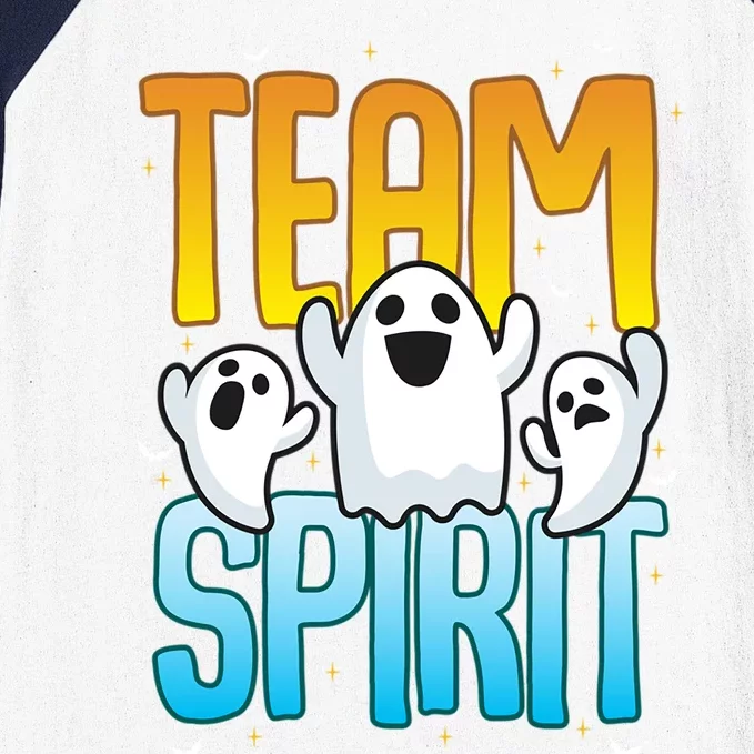 Funny Halloween Team Spirit Ghosts Gift Baseball Sleeve Shirt