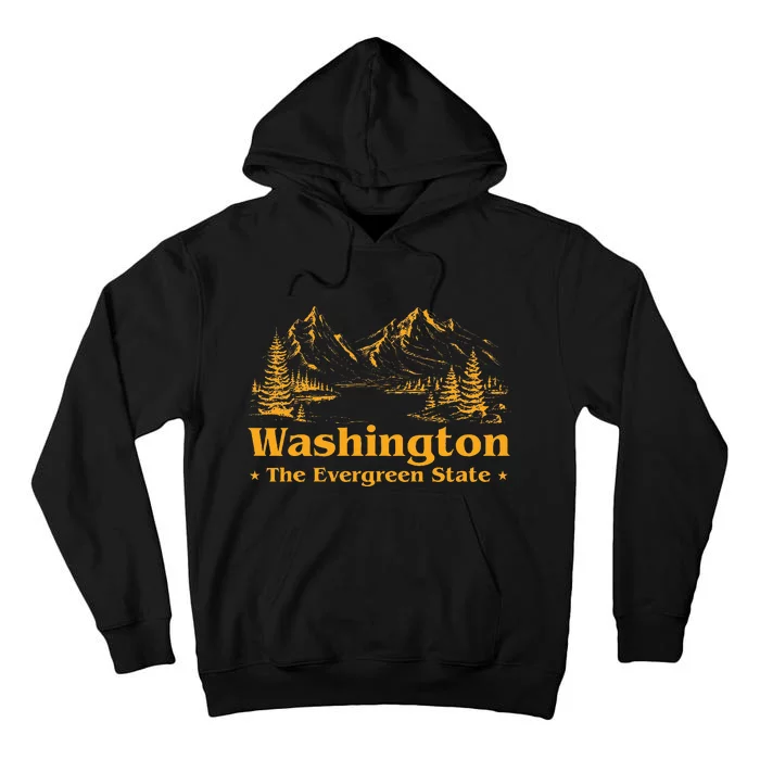 Funny Home The Evergreen State Tall Hoodie