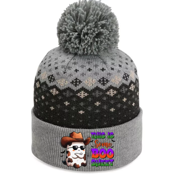 Funny Halloween This Is Boo  Gift For Halloween The Baniff Cuffed Pom Beanie