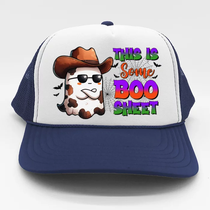 Funny Halloween This Is Boo  Gift For Halloween Trucker Hat