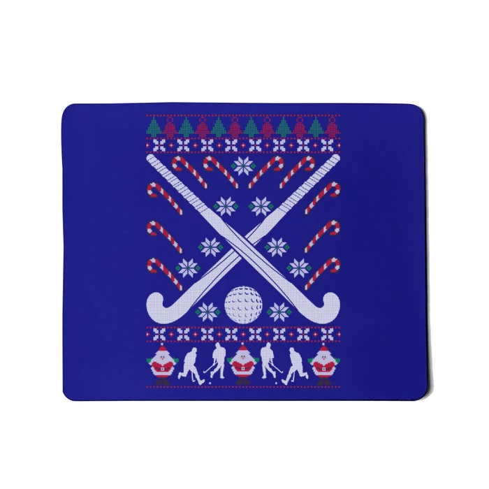 Field Hockey Ugly Christmas Funny Holiday Xmas Gift Mousepad