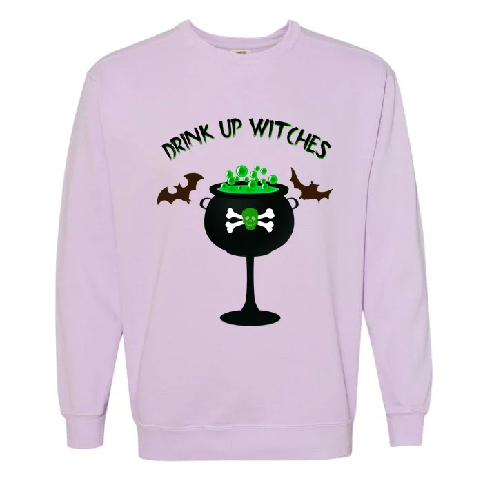 Funny Halloween Up Witches Cool Gift Garment-Dyed Sweatshirt