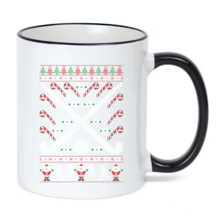 Field Hockey Ugly Christmas Funny Holiday Xmas Gift Black Color Changing Mug