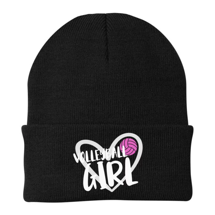 funny heart Volleyball  Player Coach Knit Cap Winter Beanie