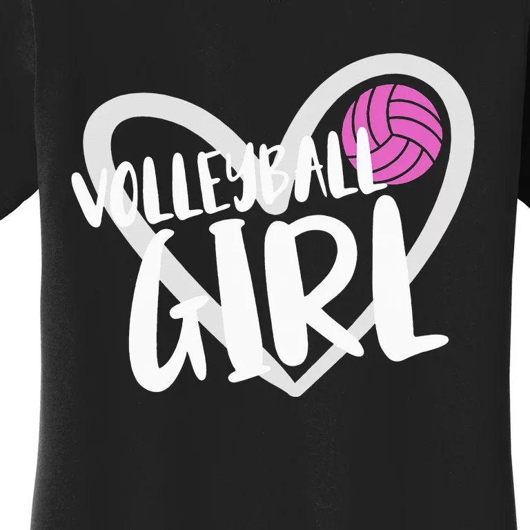 funny heart Volleyball  Player Coach Women's T-Shirt