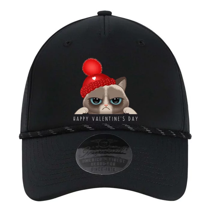 Funny Happy Valentines Day Cat Love Heart Performance The Dyno Cap