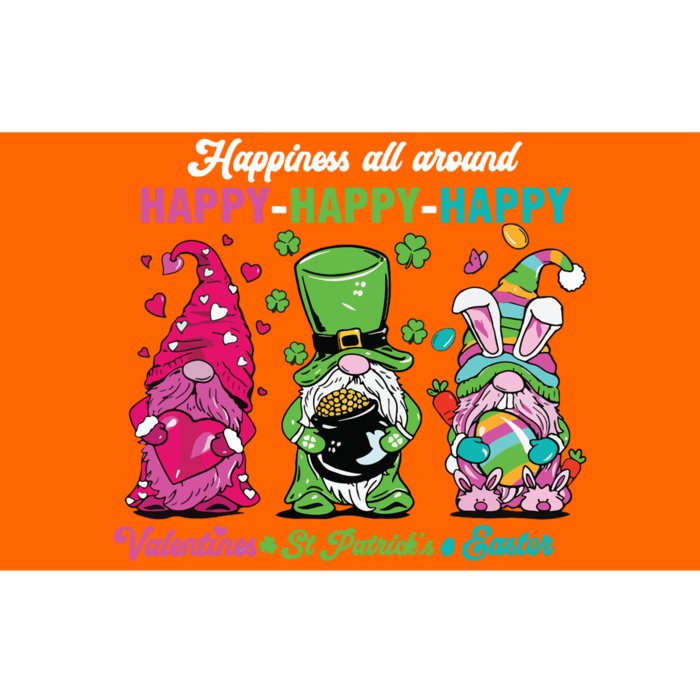 Funny Happy Valentines St Patrick Easter Happy Holiday Gnome Bumper Sticker