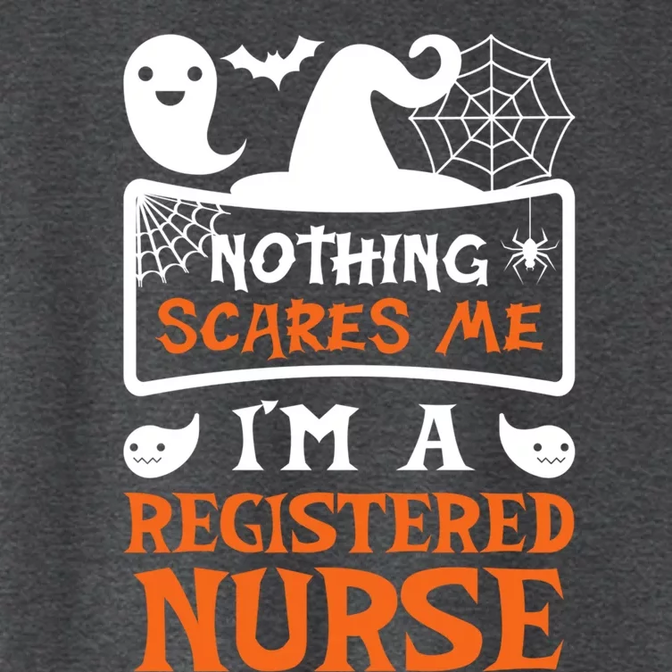 Funny Halloween Vampire Registered Nurse Cool Gift Women's Crop Top Tee