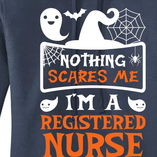 Funny Halloween Vampire Registered Nurse Cool Gift Women's Pullover Hoodie