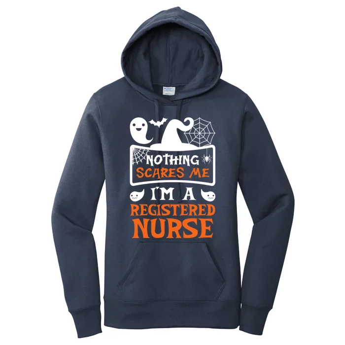 Funny Halloween Vampire Registered Nurse Cool Gift Women's Pullover Hoodie