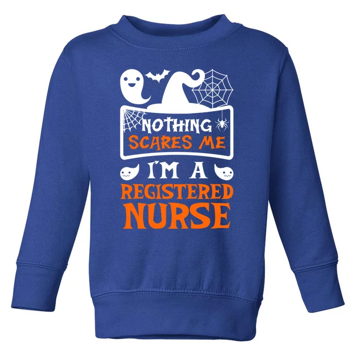 Funny Halloween Vampire Registered Nurse Cool Gift Toddler Sweatshirt