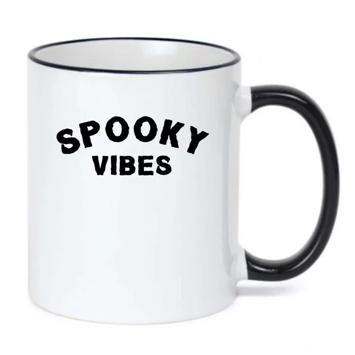 Funny Halloween Vibes Retro Spooky Ghost Boo Spooky Season Funny Gift Black Color Changing Mug