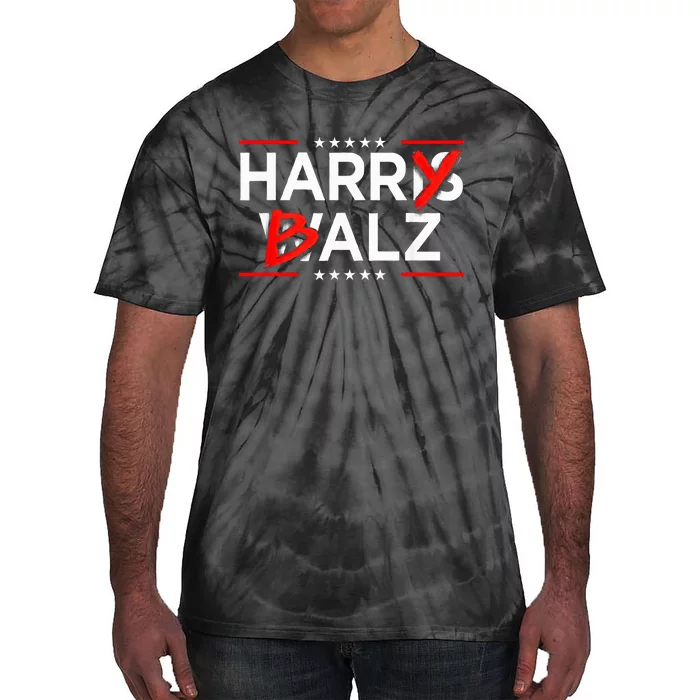 Funny Harris Walz 24 Harry Balz 2024 Meme Kamala Harris Tie-Dye T-Shirt