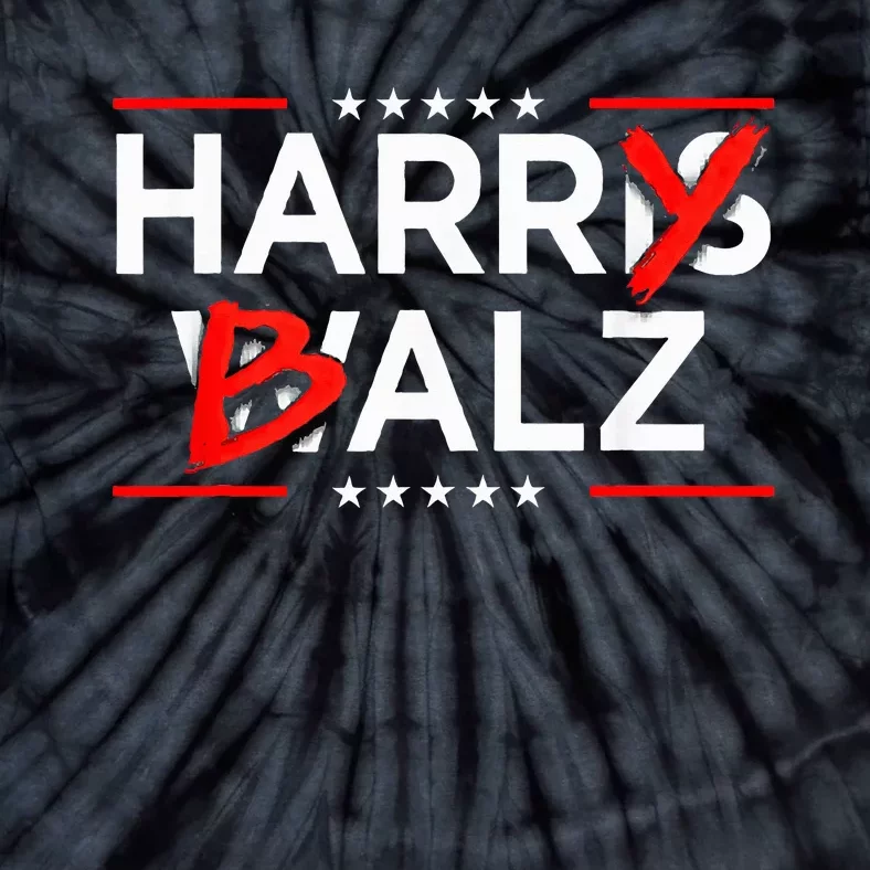 Funny Harris Walz 24 Harry Balz 2024 Meme Kamala Harris Tie-Dye T-Shirt