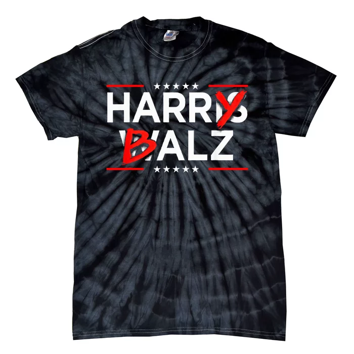 Funny Harris Walz 24 Harry Balz 2024 Meme Kamala Harris Tie-Dye T-Shirt