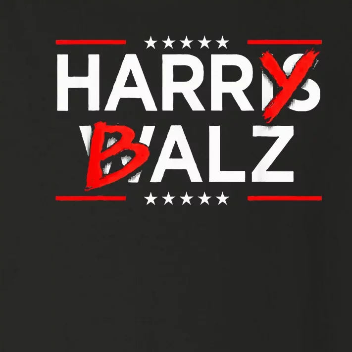 Funny Harris Walz 24 Harry Balz 2024 Meme Kamala Harris Toddler Long Sleeve Shirt