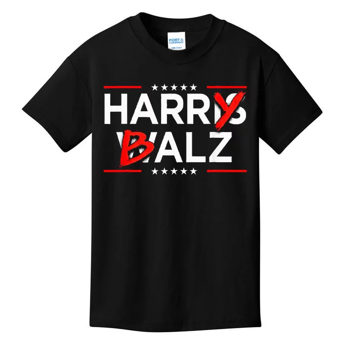 Funny Harris Walz 24 Harry Balz 2024 Meme Kamala Harris Kids T-Shirt