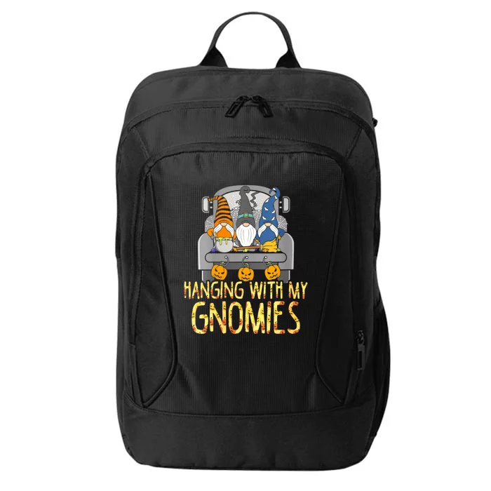 Funny Hanging With My Gnomies Halloween Gnome City Backpack