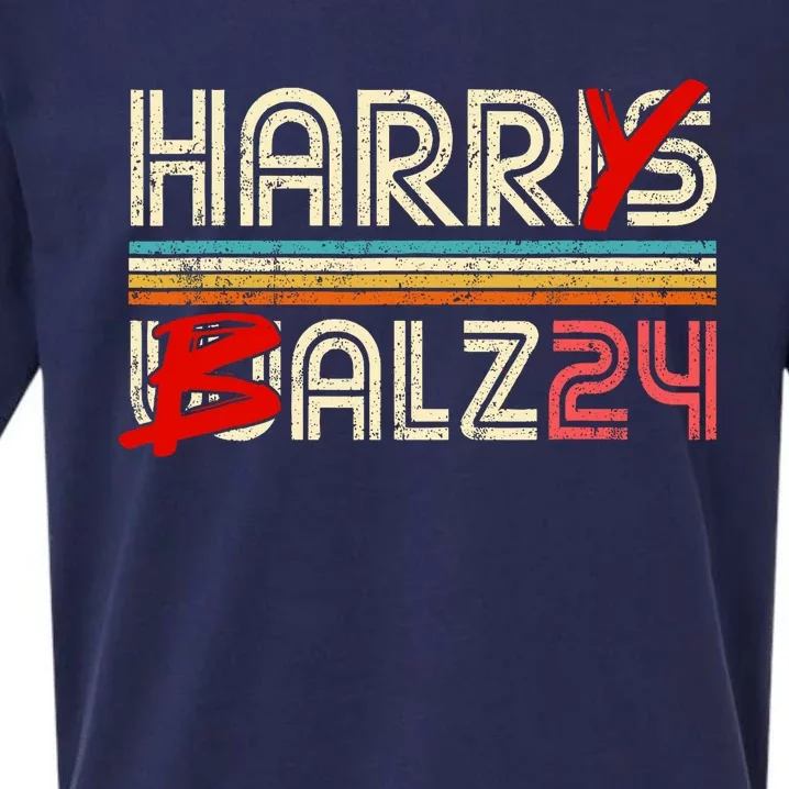 Funny Harris Walz 24 Harry Balz 2024 Meme Democratics Vote Sueded Cloud Jersey T-Shirt