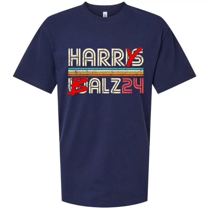 Funny Harris Walz 24 Harry Balz 2024 Meme Democratics Vote Sueded Cloud Jersey T-Shirt