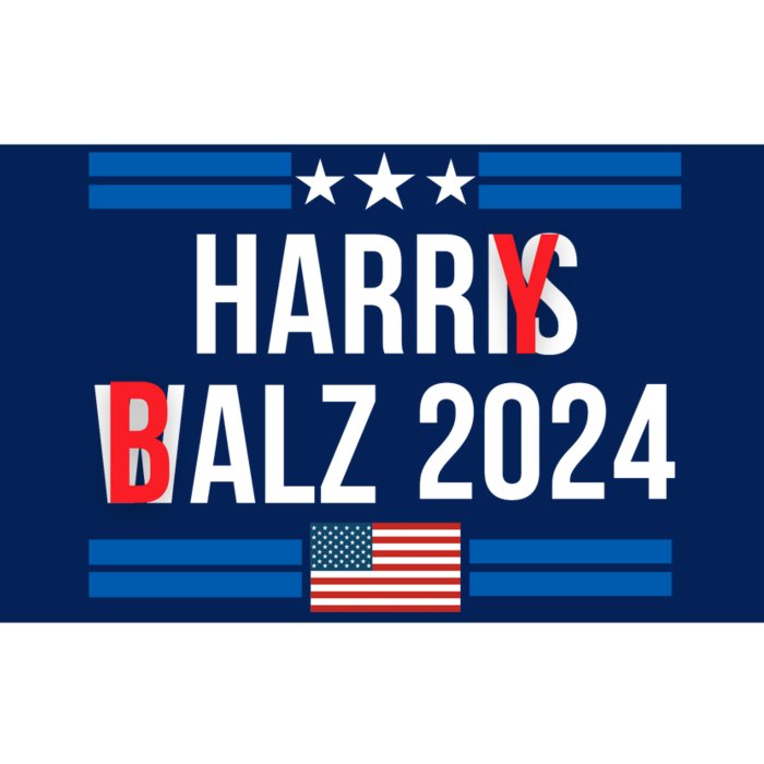 Funny Harris Walz 24 Harry Balz 2024 Meme Democratics Vote Bumper Sticker