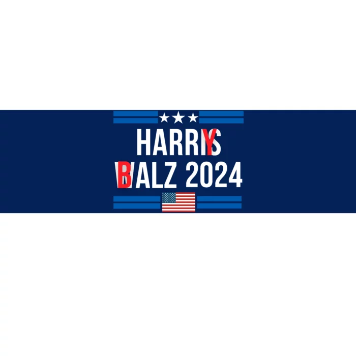 Funny Harris Walz 24 Harry Balz 2024 Meme Democratics Vote Bumper Sticker