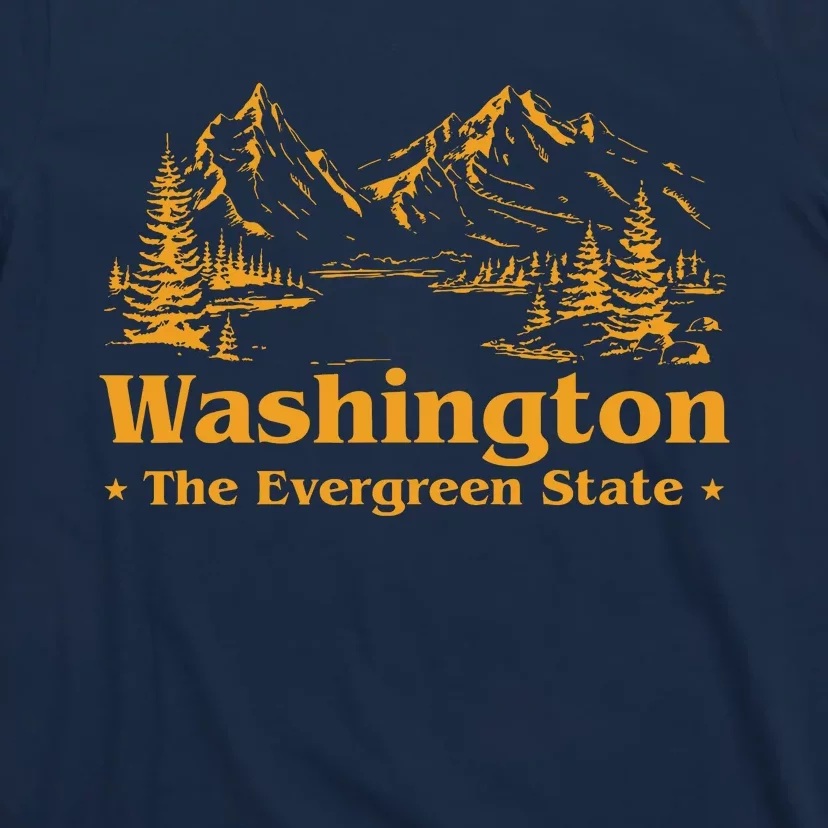 Funny Home Washington The Evergreen State T-Shirt