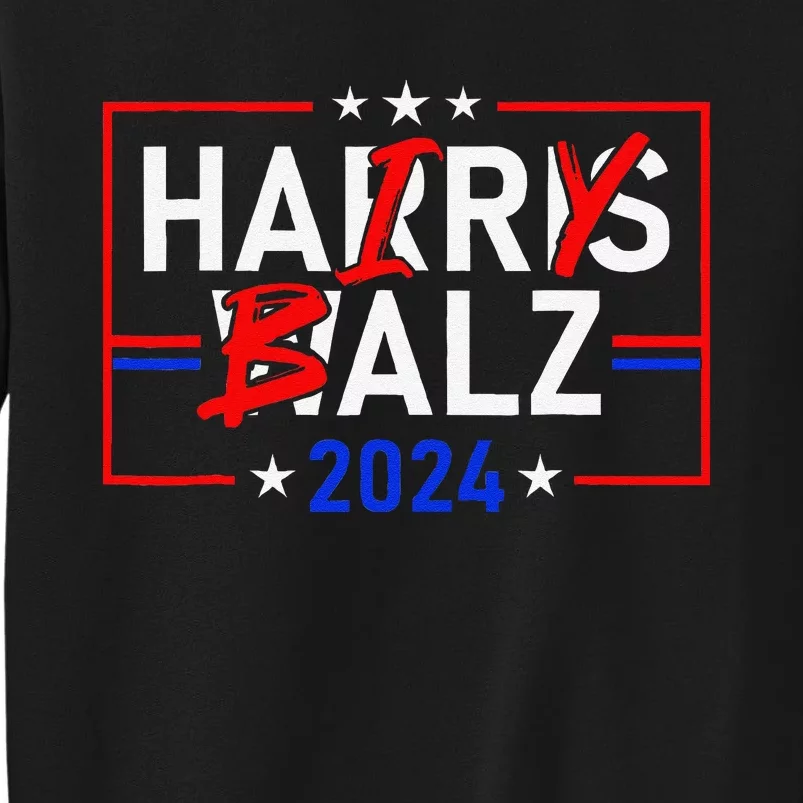 Funny Harris Walz 24 Hairy Balz 2024 Meme Democratics Vote Sweatshirt