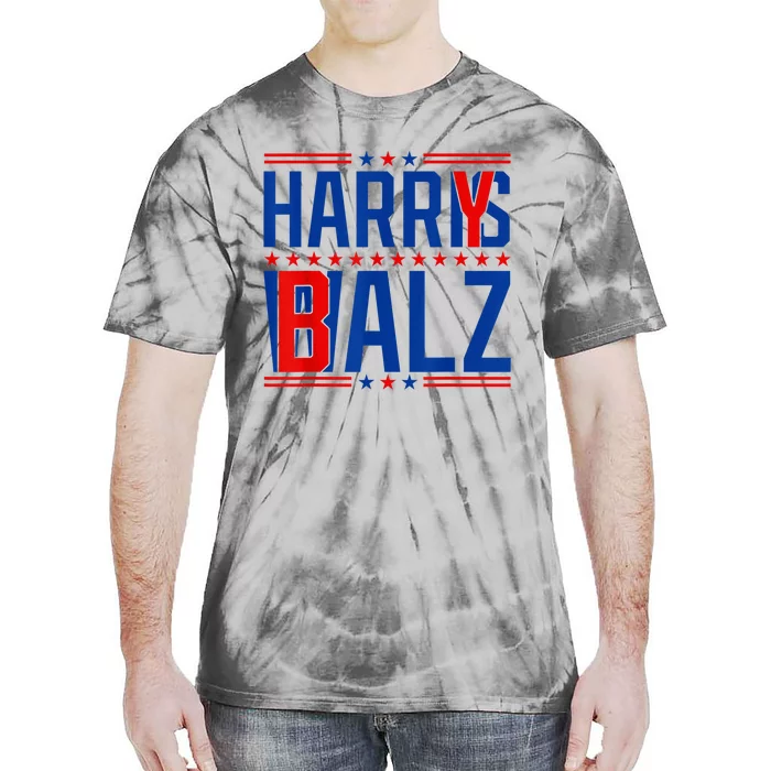 Funny Harris Walz 24 Harry Balz 2024 Meme Democratics Vote Tie-Dye T-Shirt