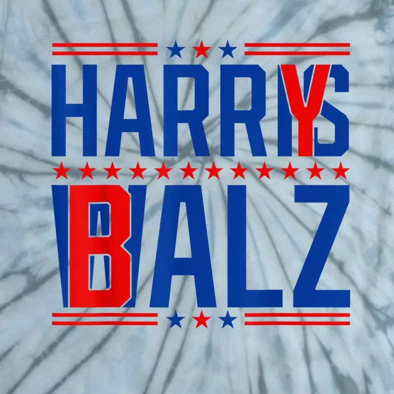 Funny Harris Walz 24 Harry Balz 2024 Meme Democratics Vote Tie-Dye T-Shirt