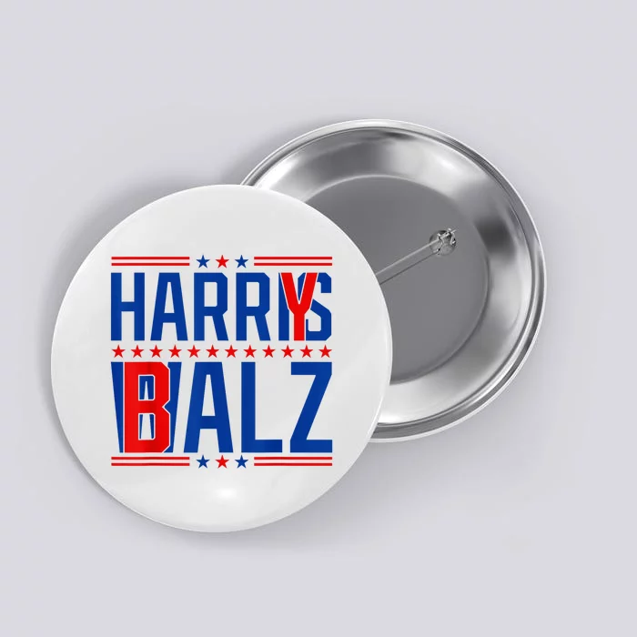 Funny Harris Walz 24 Harry Balz 2024 Meme Democratics Vote Button