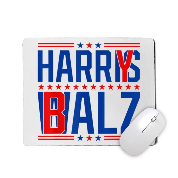 Funny Harris Walz 24 Harry Balz 2024 Meme Democratics Vote Mousepad