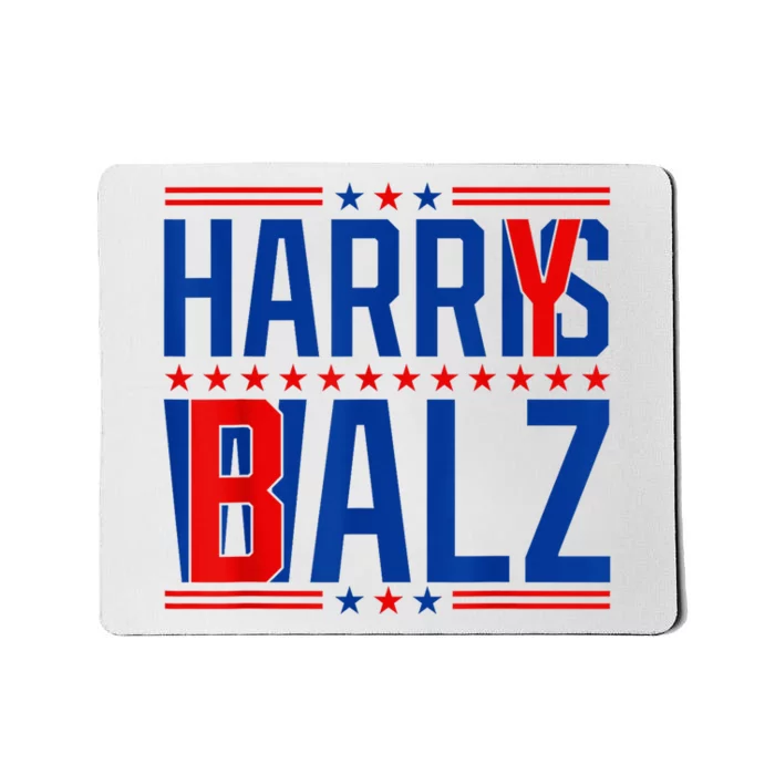 Funny Harris Walz 24 Harry Balz 2024 Meme Democratics Vote Mousepad